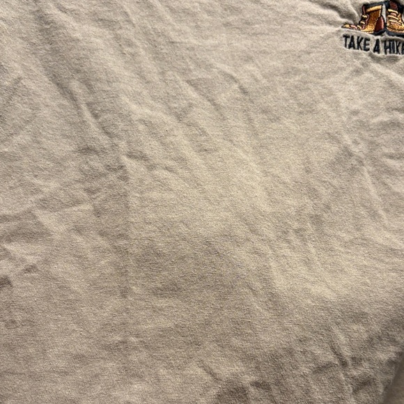 100% cotton 'Take A Hike' with boots embroidered T-Shirt - High Society - Picture 8 of 8